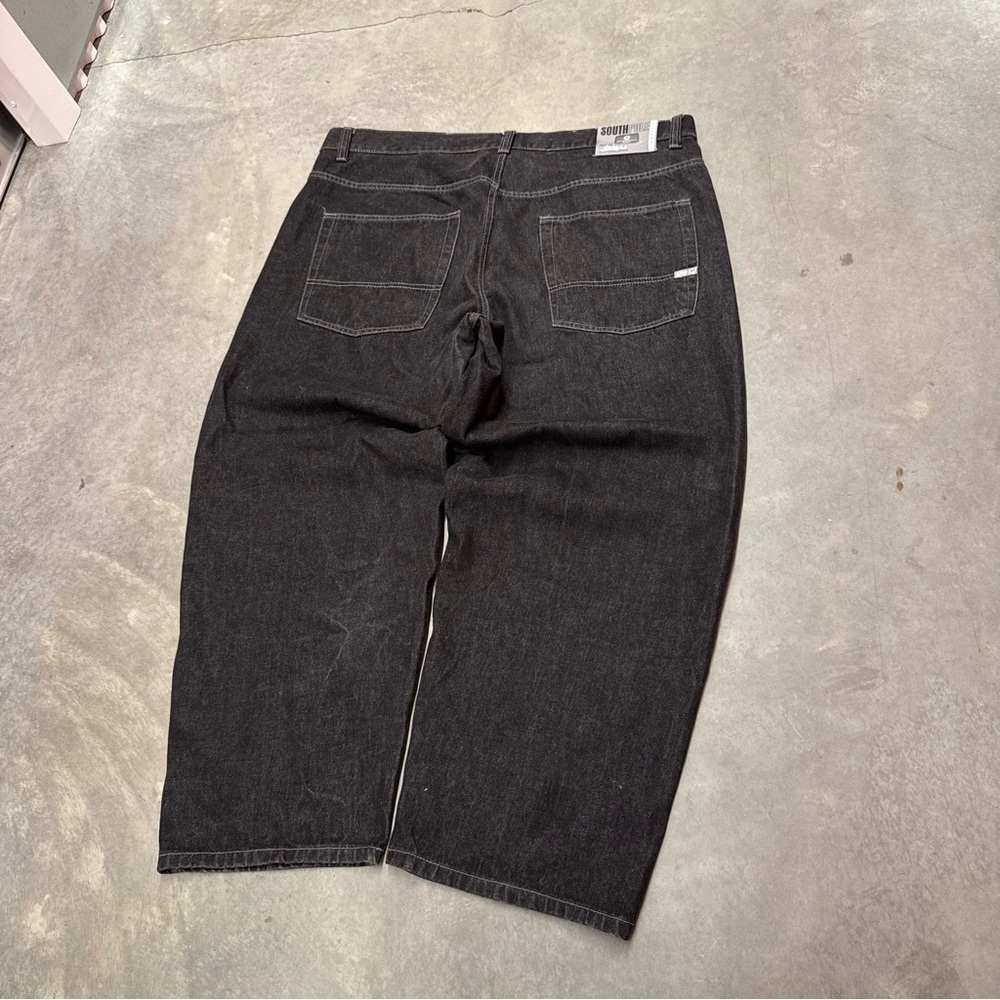 South Pole Black Denim Jeans with Patch Label